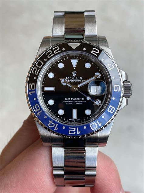 oyster batman rolex power reserve|rolex batman model 116710.